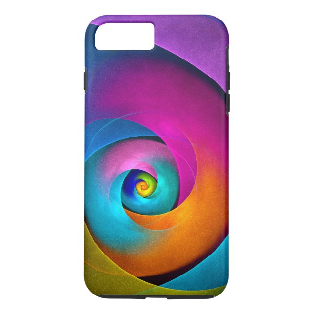 Coques Case-Mate iPhone Floral moderne Art Abstrait rose Bleu Motif #17 (Dos)