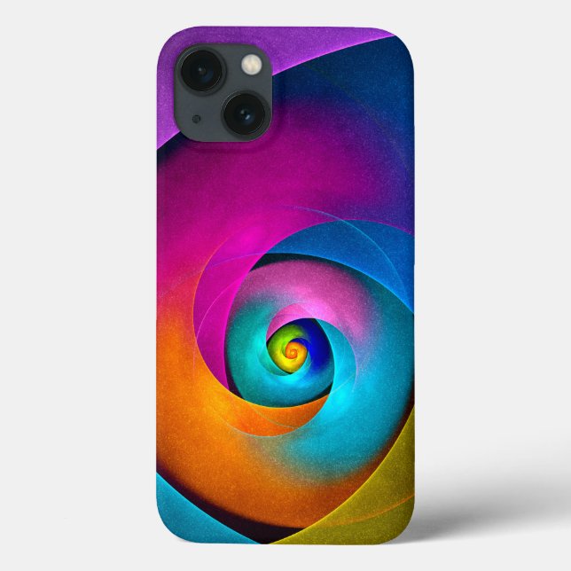Coques Case-Mate iPhone Floral moderne Art Abstrait rose Bleu Motif #17 (Verso)