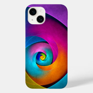 Coque Case-Mate iPhone Floral moderne Art Abstrait rose Bleu Motif #17
