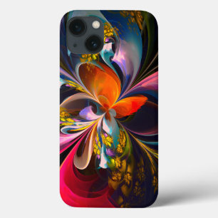 Case-Mate iPhone Case Floral moderne Art Abstrait Rouge Bleu Motif #13