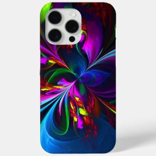 Coque Case-Mate iPhone Floral moderne Art Abstrait Rouge Bleu Motif #15
