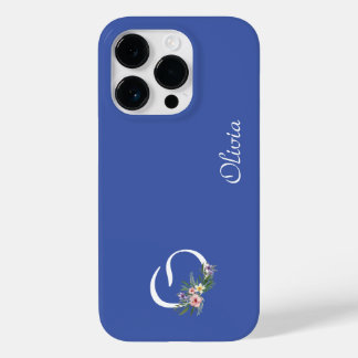 Coque Case-Mate iPhone Floral Monogram Letter O Retirement Gift