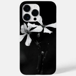 Coque Case-Mate iPhone floral noir et blanc minimaliste