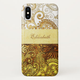 Coque iPhone X Floral ornemental vintage