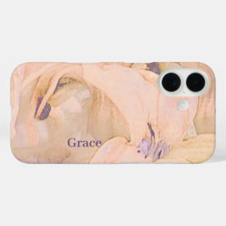 Coque Pour iPhone 16 Floral personnalisé