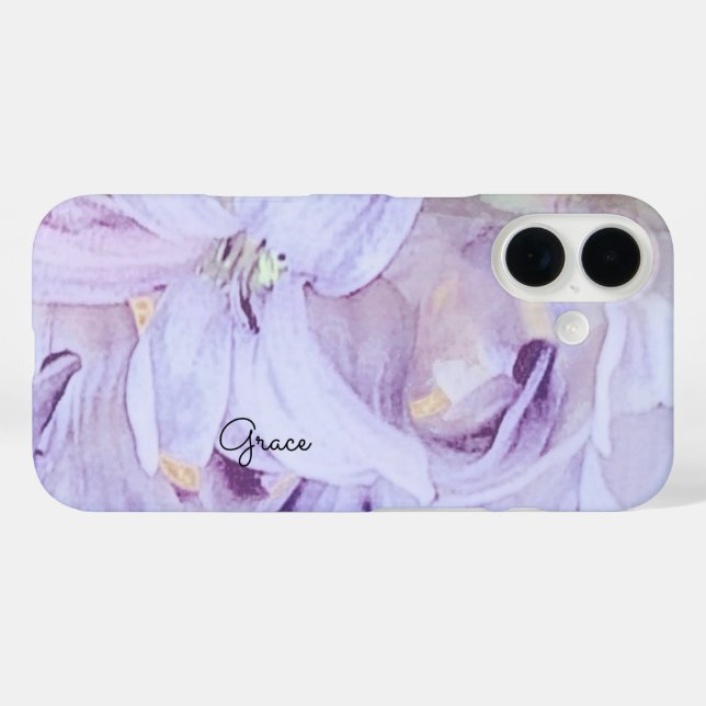 Coques Case-Mate iPhone Floral personnalisé (Verso (horizontal))