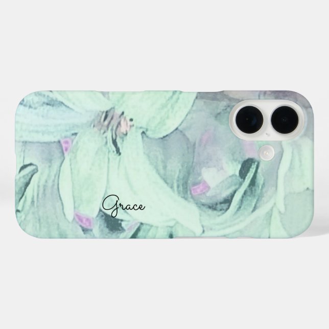 Coques Case-Mate iPhone Floral personnalisé (Verso (horizontal))