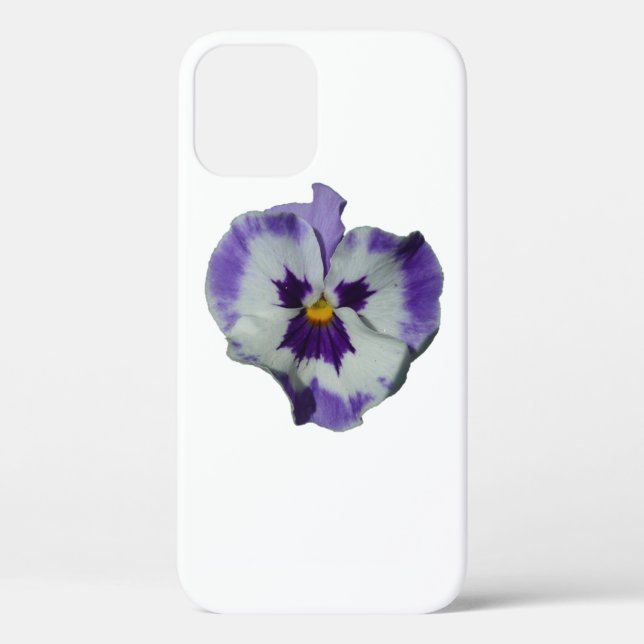Coques Case-Mate iPhone Floral Purple and White Pansies (Verso)