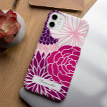 Coque Case-Mate iPhone Floral rose et violet<br><div class="desc">Modèle floral.</div>