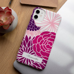 Coque Case-Mate iPhone Floral rose et violet