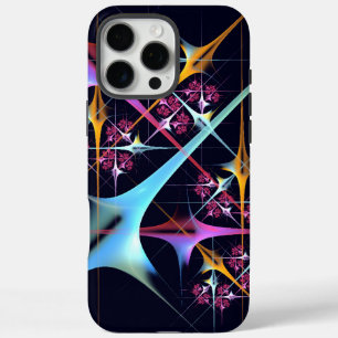 Coque iPhone 16 Pro Max Floral rose moderne Art Abstrait Couleur Motif #01