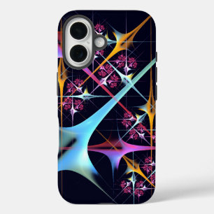 Coque Pour iPhone 16 Floral rose moderne Art Abstrait Couleur Motif #01
