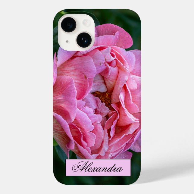 Coques Case-Mate iPhone Floral rose Peony Photographie (Verso)