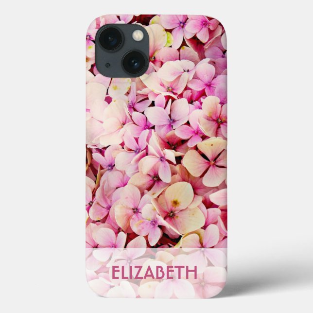 Coques Case-Mate iPhone Floral rose personnalisé (Verso)