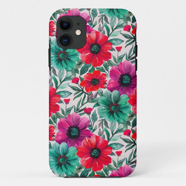 Coques Case-Mate iPhone Floral rustique mode rétro motif (Dos)