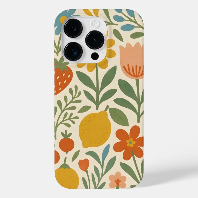Coques Case-Mate iPhone Floral Scandinave  (Verso)