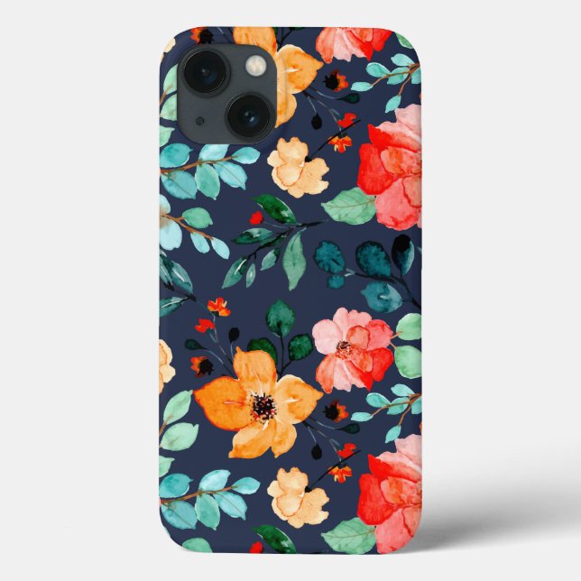 Coques Case-Mate iPhone Floral Surface Motif - Mode Printemps Décoratif (Verso)