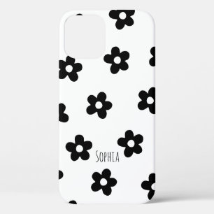 Case-Mate iPhone Case Floral tendance Printemps chic noir et blanc
