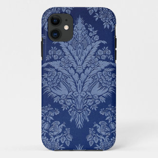Coques Pour iPhone Floral vintage aux nuances du bleu