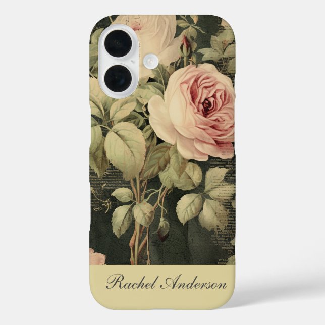 Coques Case-Mate iPhone Floral Vintage rustique (Verso)