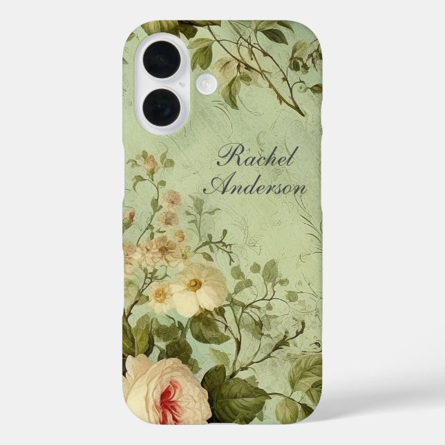 Coques Case-Mate iPhone Floral Vintage rustique (Verso)