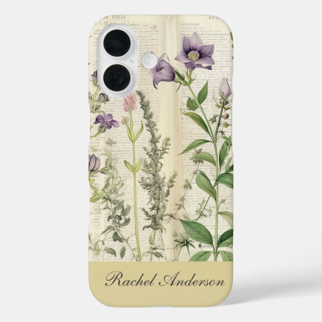 Coques Case-Mate iPhone Floral Vintage rustique (Verso)