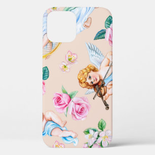 Case-Mate iPhone Case Florales angéliques : Motif cupide Vintage