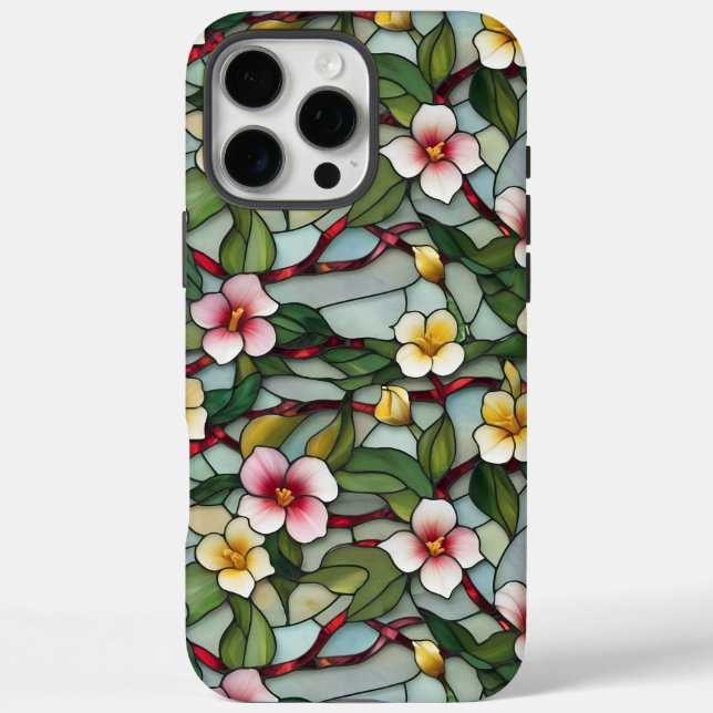 Coques Case-Mate iPhone Florales printaniers en rose et jaune (Verso)