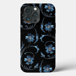 Case-Mate iPhone Case Flore bleu pâle