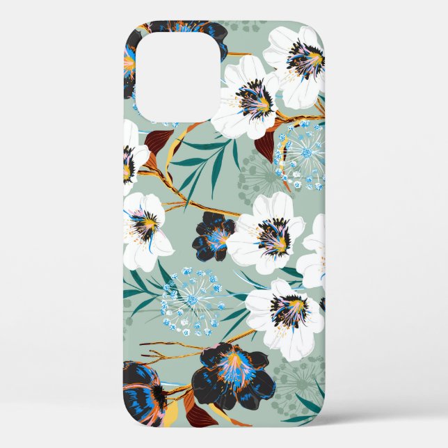 Coques Case-Mate iPhone Flore Botanique Vintage (Verso)