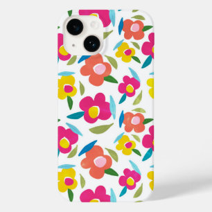 Coque Case-Mate iPhone Flore brillante sur blanc