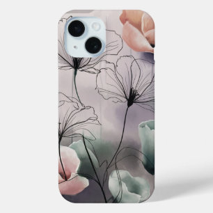 Coque Case-Mate iPhone Flore de rêve : Encre et aquarelle Elégance