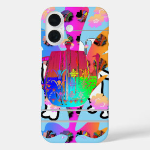 Coque Pour iPhone 16 Flore de théière