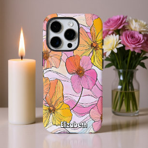 Coque iPhone 16 Pro Flore douce Art