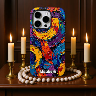 Coque iPhone 16 Pro Flore douce sur Turquoise