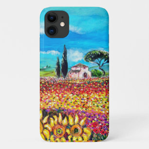 Coque Case-Mate iPhone FLORE EN TOSCANE/ Champs, Pépites et tournesols