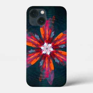 Case-Mate iPhone Case Flore Mandala Flowers Orange Red Blue Abstract