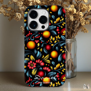 Coque Case-Mate iPhone Flore moderne de Khokhloma avec une torsion dynami