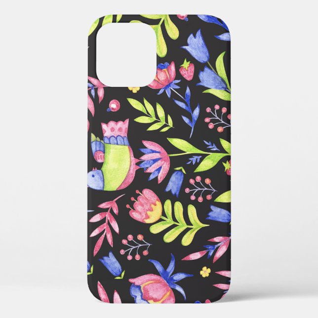 Coques Case-Mate iPhone Flore printanière : Motif imperméable (Verso)