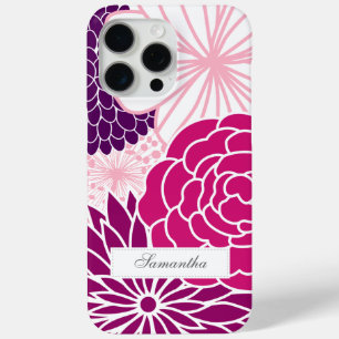 Coque Case-Mate iPhone Flore rose et pourpre à peine là ID