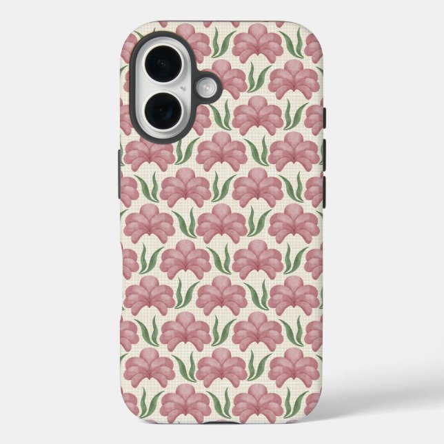 Coques Case-Mate iPhone Flore Rose Poussiéreuse (Verso)