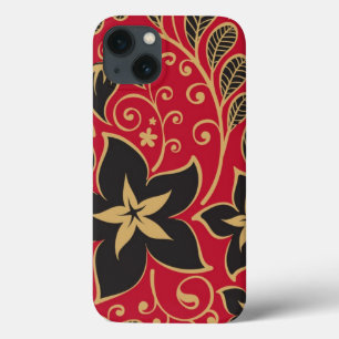 Coque Case-Mate iPhone Flore rouge et noire