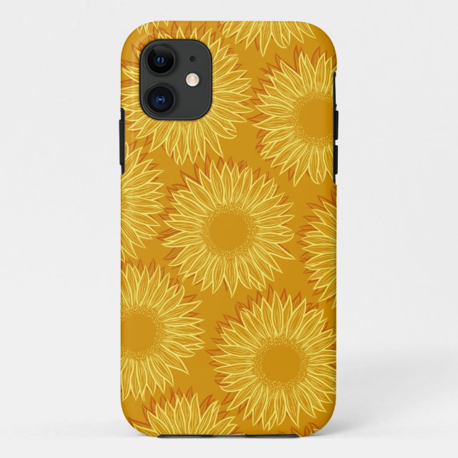 Coques Case-Mate iPhone Flore Rustique Tournesol Feu à main (Dos)