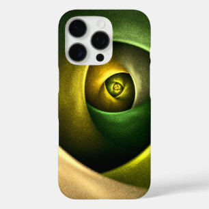 Coque iPhone 16 Pro Flore verte Florale moderne Art Abstrait Motif #23
