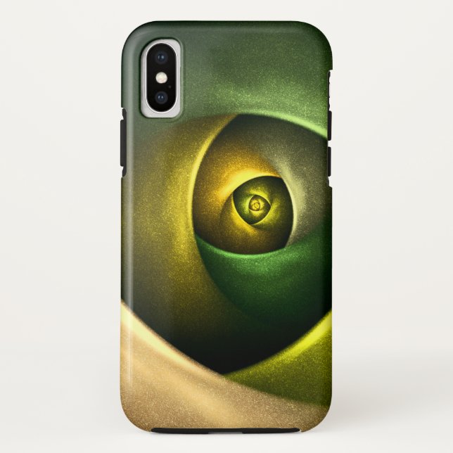 Coques Case-Mate iPhone Flore verte Florale moderne Art Abstrait Motif #23 (Dos)