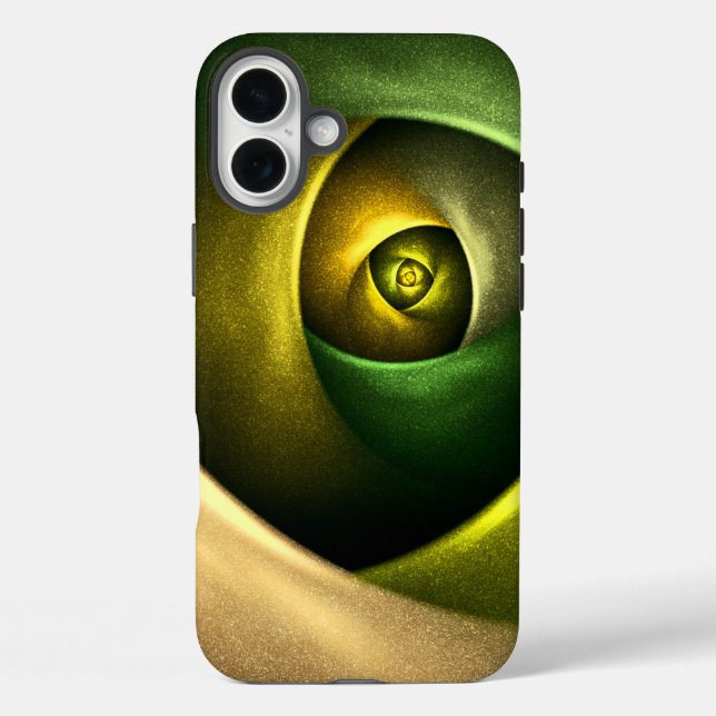 Coques Case-Mate iPhone Flore verte Florale moderne Art Abstrait Motif #23 (Verso)
