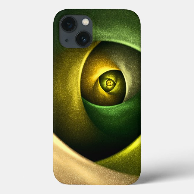 Coques Case-Mate iPhone Flore verte Florale moderne Art Abstrait Motif #23 (Verso)