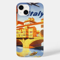 Florence Italie Pont Vecchio Bridge Voyage Vintage