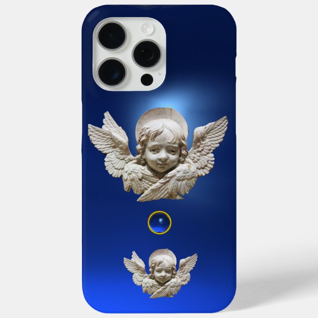Coques Case-Mate iPhone FLORENTINE RENAISSANCE ANGEL Blue Gemstone (Verso)