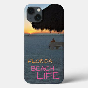 Case-Mate iPhone Case Florida Beach Fin de soirée avec homme sur banc